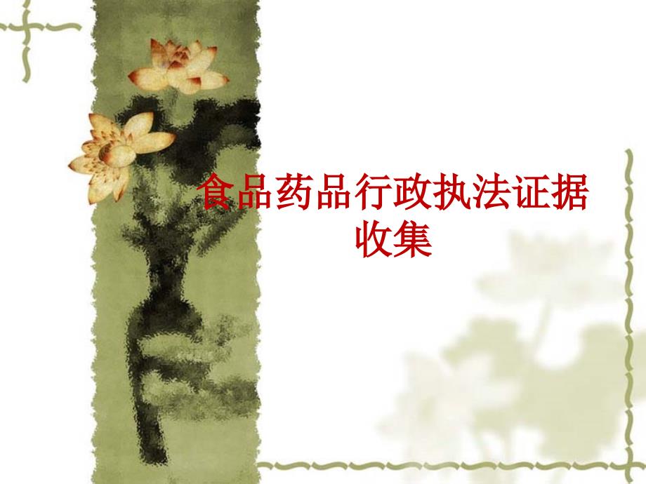 食品药品行政执法证据收集_第1页