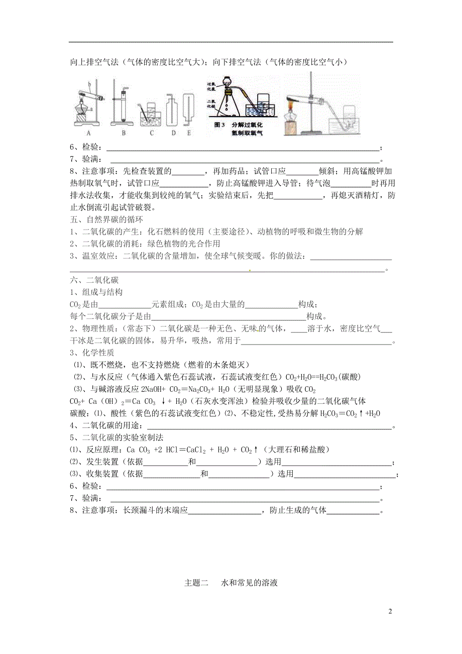 福建省泉州市泉港区三川中学九年级化学全册 第二章《身边的化学物质》教案 沪教版_第2页