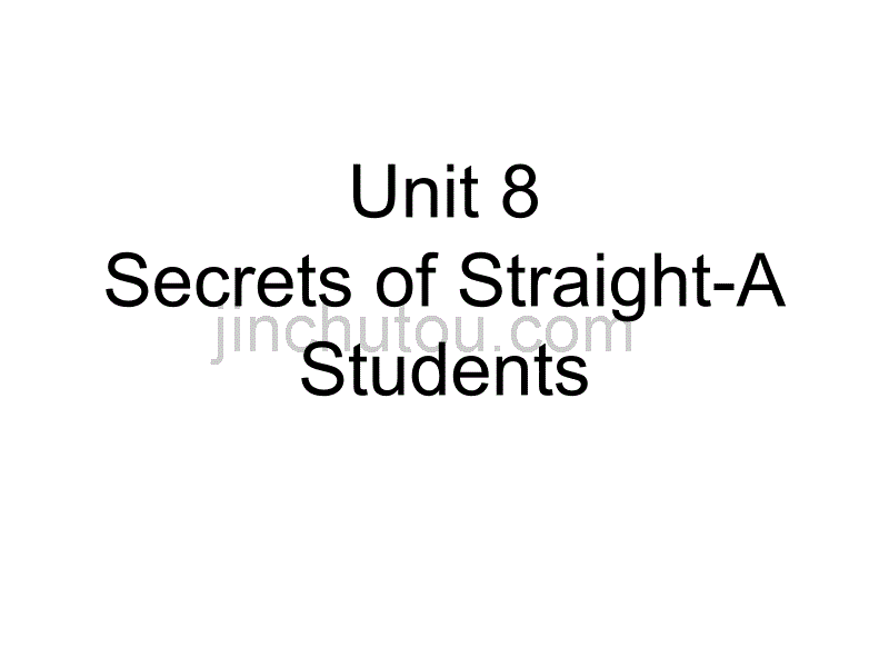 综合英语Secrets of Straight-A Students_第1页