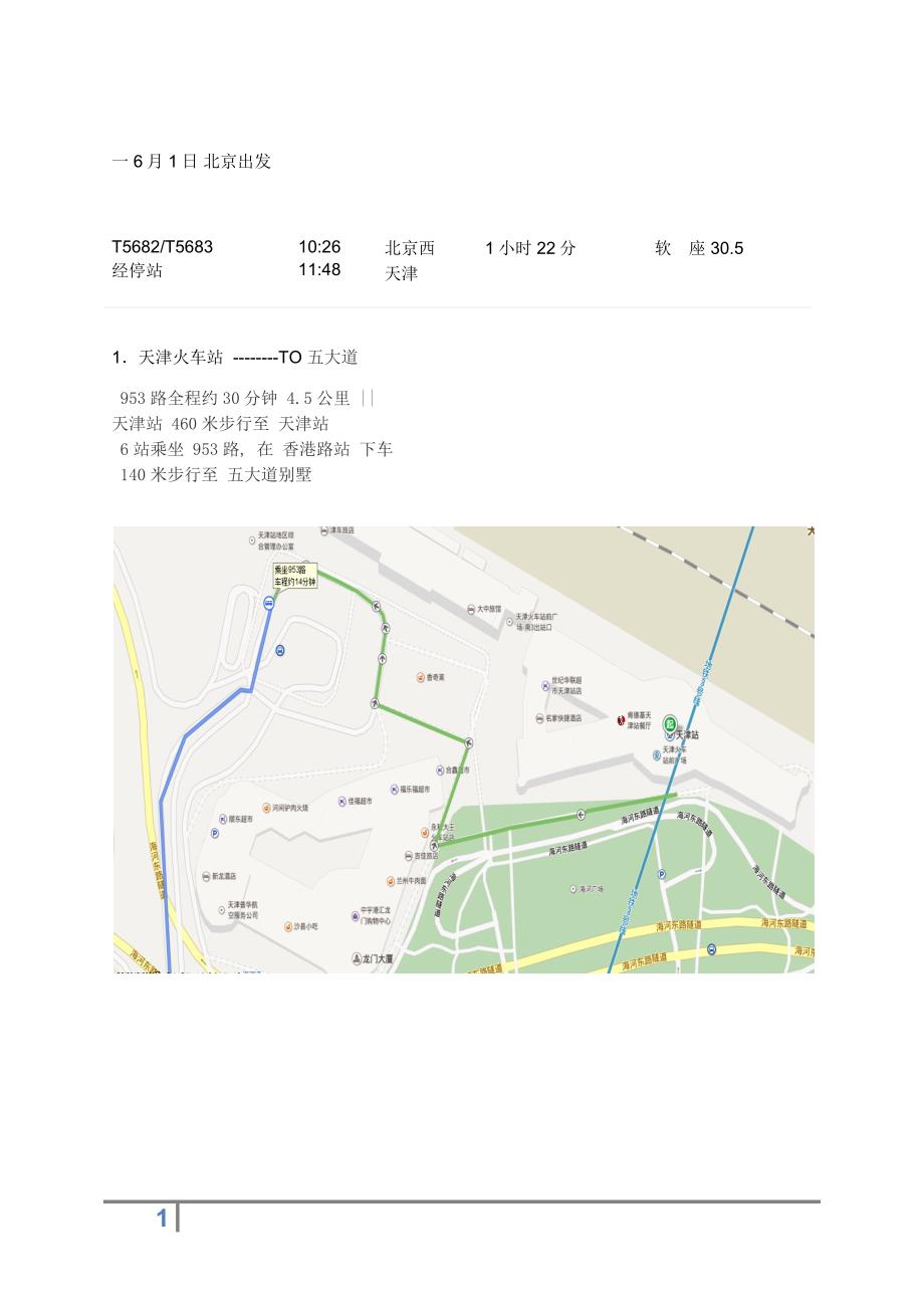 天津自由行-攻略-北京出发-2天_第1页