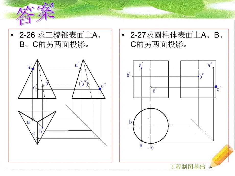 第二版《工程制图习题集》124567章解答+知识点_第5页