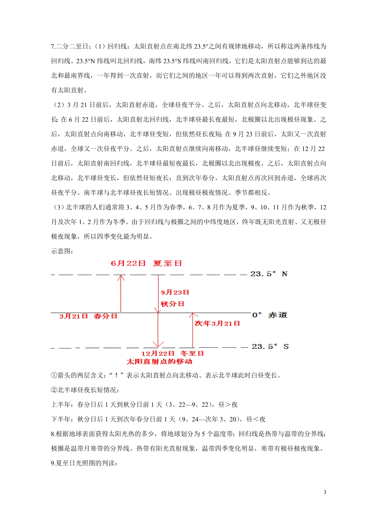 初中地理七年级上册知识点概要(商务星球版)_第3页