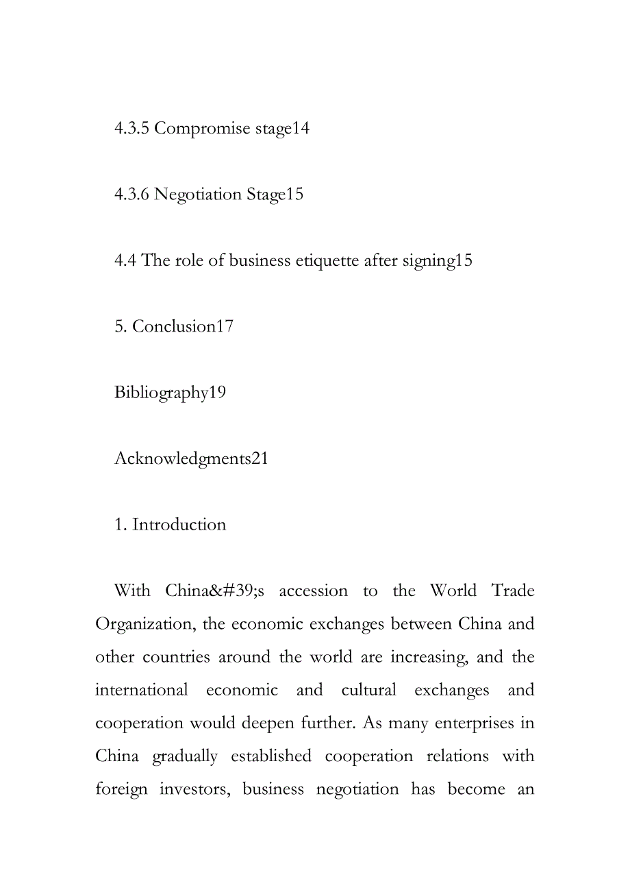 国际商务接待礼仪英语论文Business Etiquette_英语论文_第4页