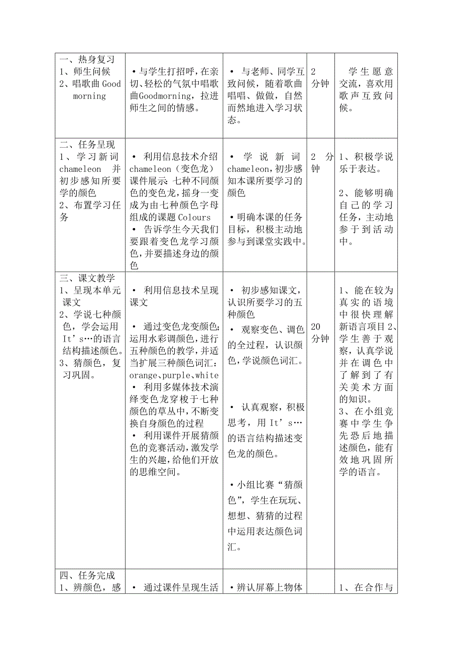 教学活动标题颜色Colours-让英语课堂充满乐趣_第4页