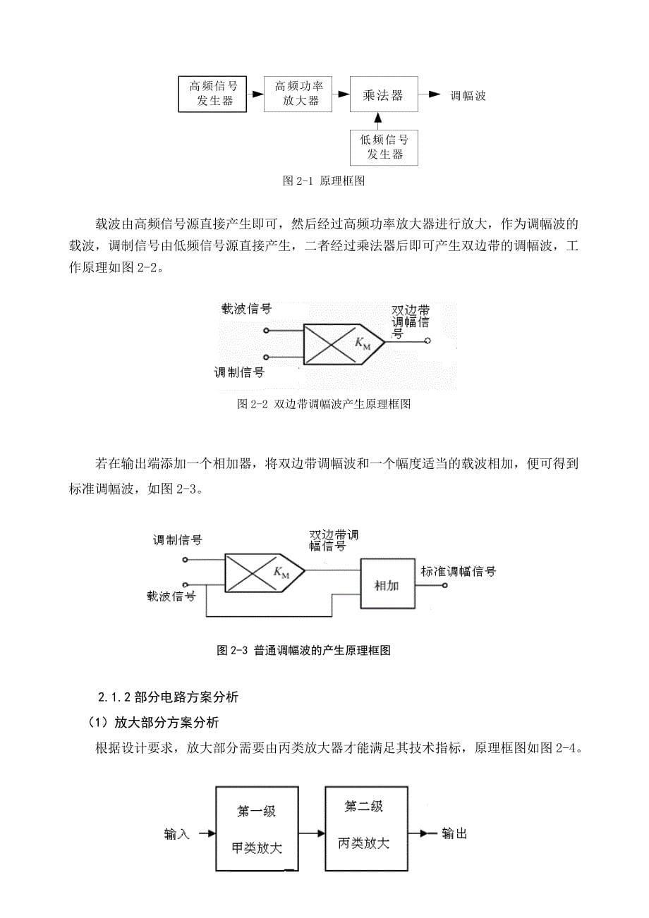 幅度调制器高频课程设计_第5页