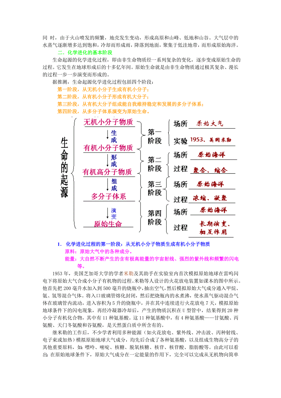 生命起源的化学进化过程的假说_第2页