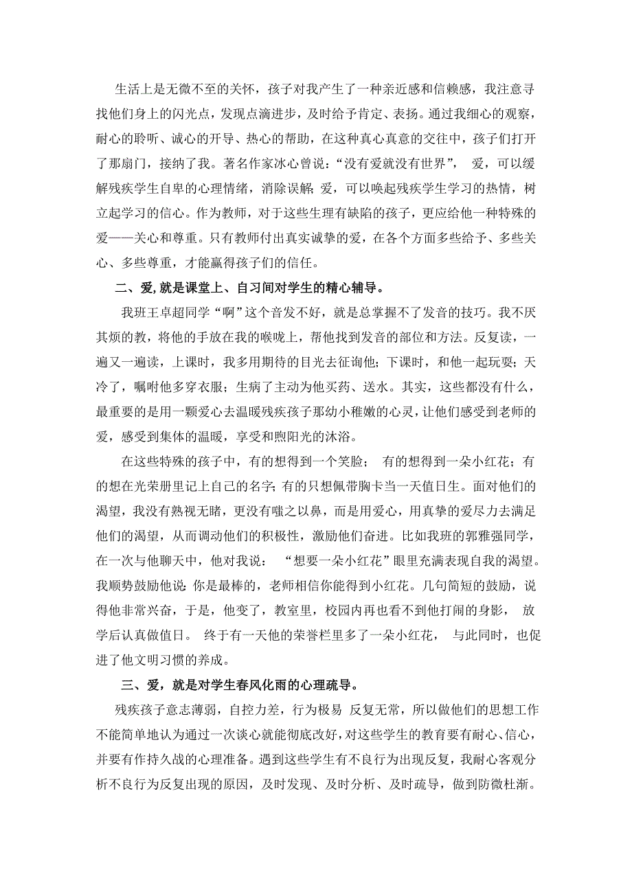 特殊教育爱的事业王舒婷_第3页