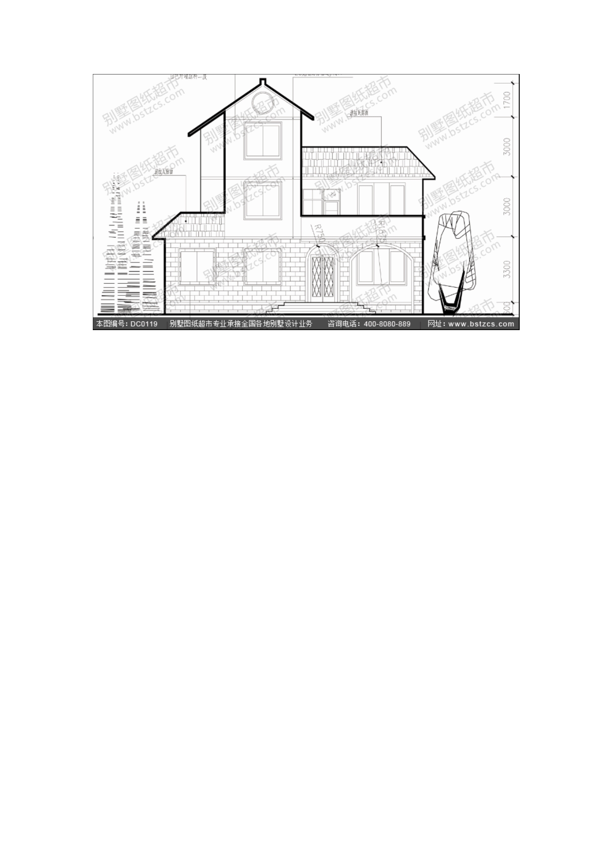 漂亮的二层半农村别墅设计图_第2页