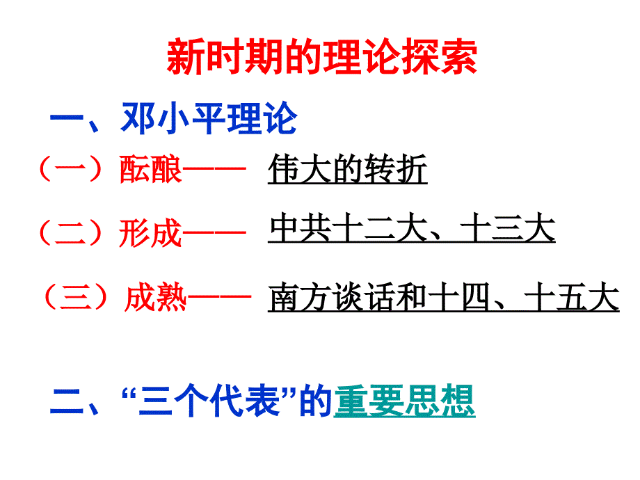 必修三第18课新时期的理论探索_第2页