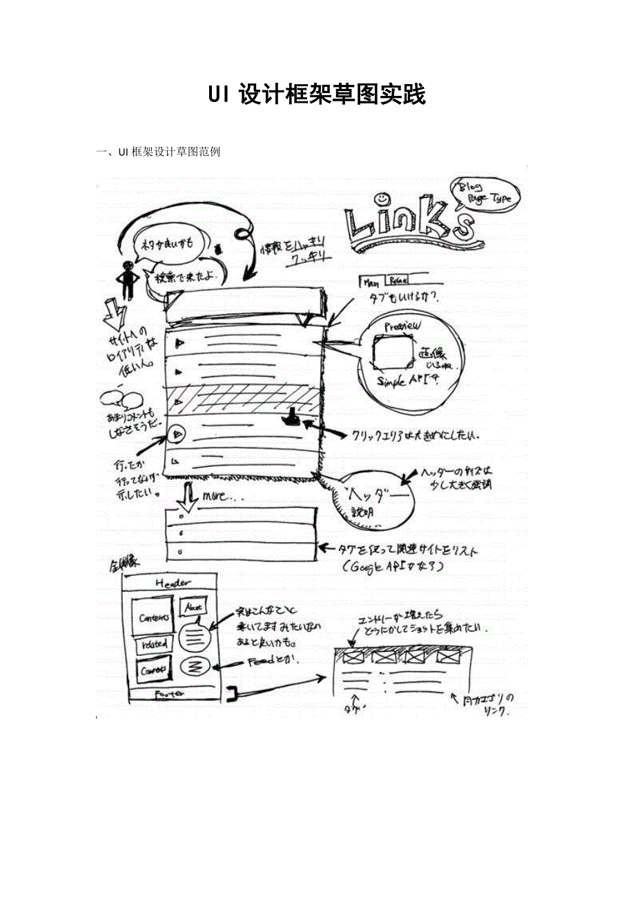 UI设计框架草图实践_第1页