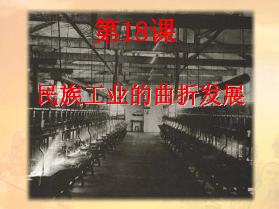 第18课__民族工业的曲折发展(华东版)_第1页