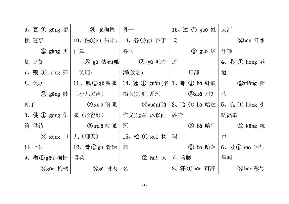 初中语文多音字、生字、诗词成语归类及文学常识积累_第5页