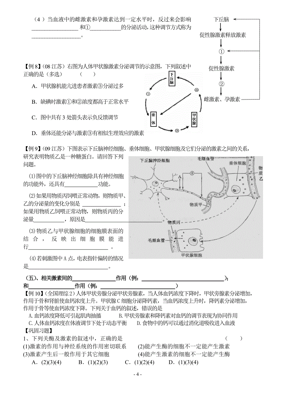 2013届高三第一轮复习——《体液调节》(2012-12-28)_第4页