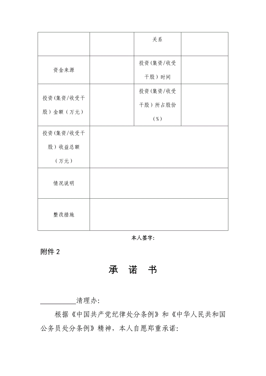 公职人员投资入股经商办企业、参与企业集资或收受企业干股_第2页