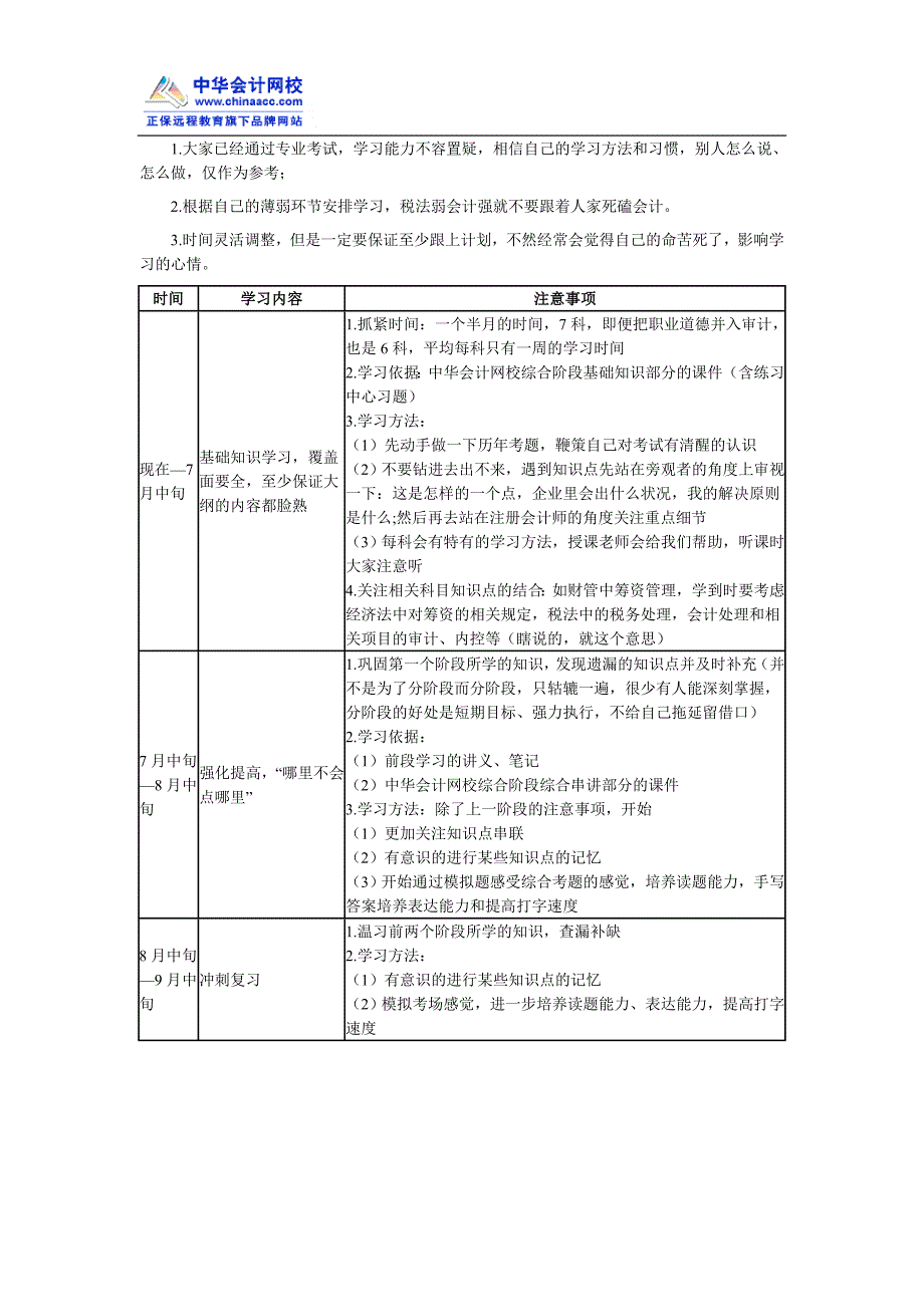 2013注册会计师综合阶段考试特点及学习规划_第3页