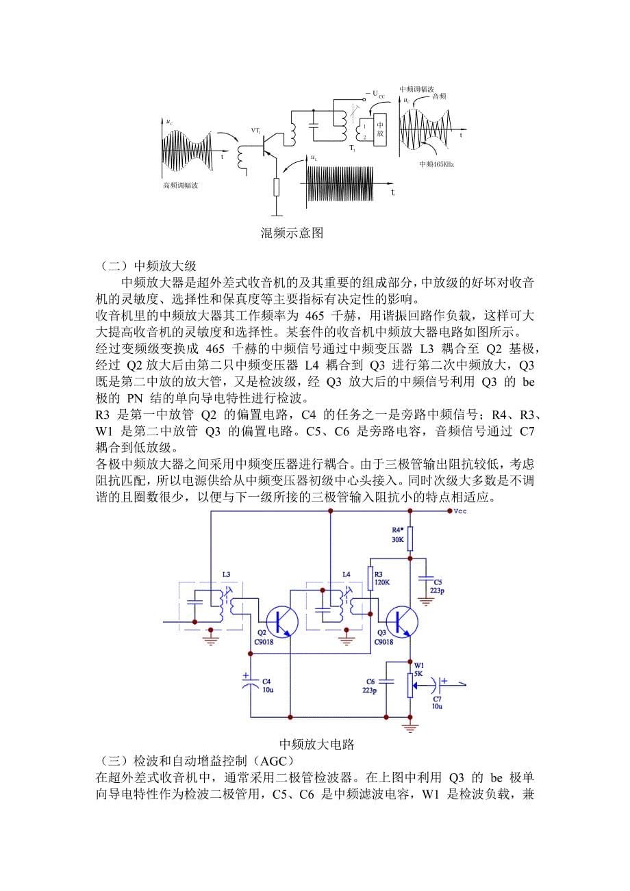 七管收音机实验报告_第5页