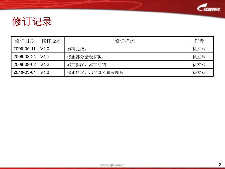 锐捷交换产品线介绍_第2页