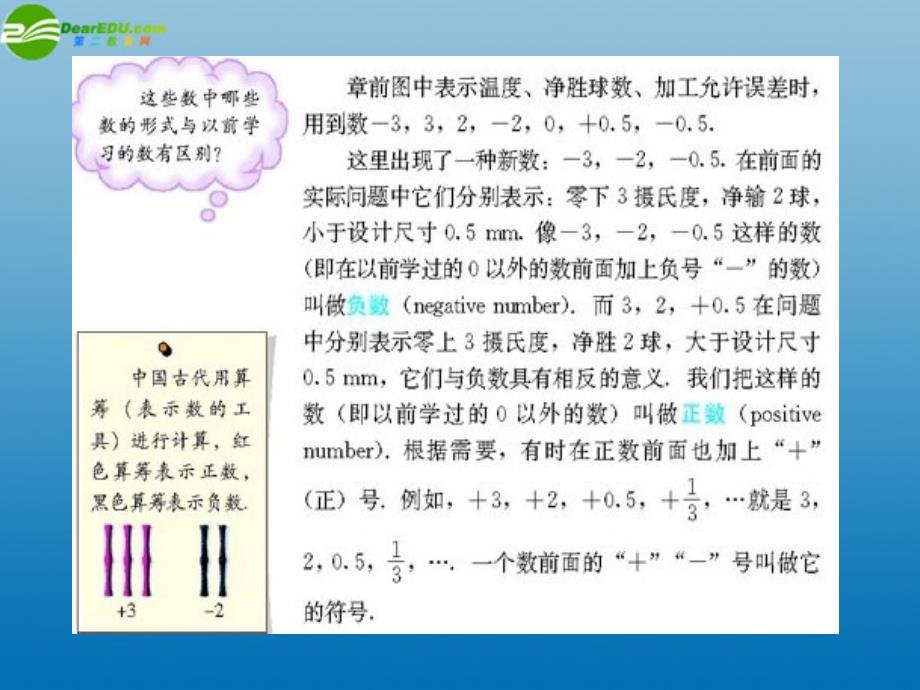 天津市佳春中学七年级数学上册 正数和负数课件3 （新版）新人教版_第4页