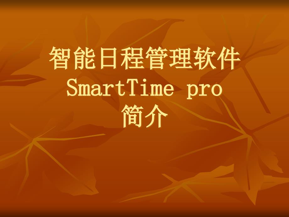 智能日程管理软件Smarttimepro_第1页