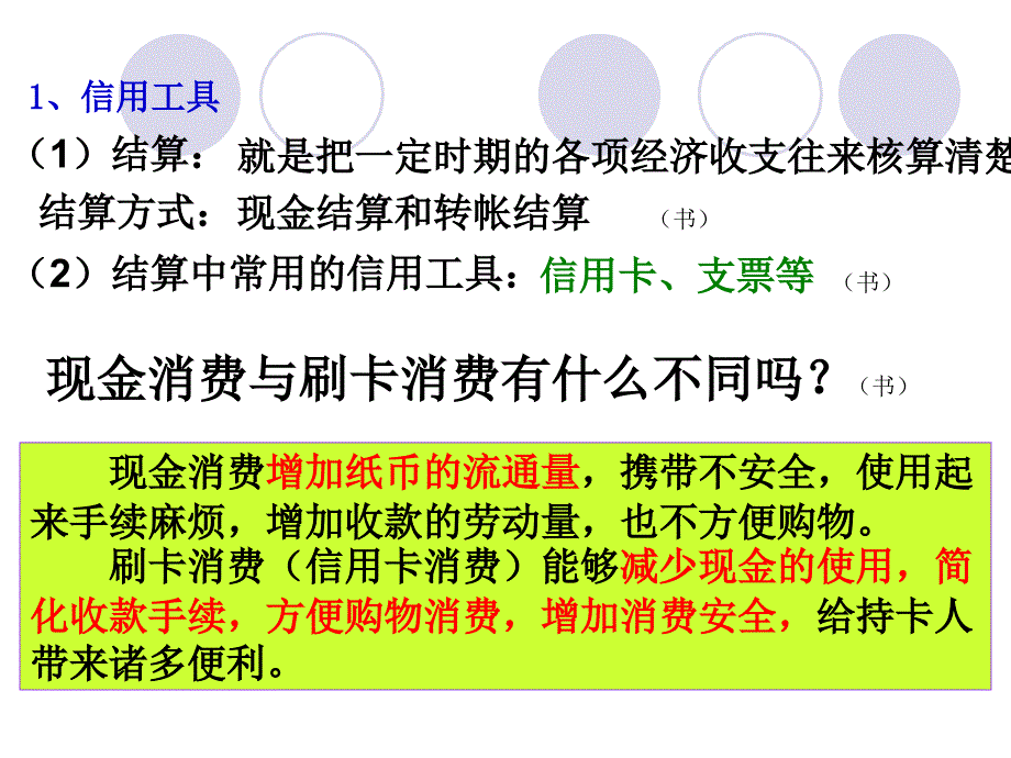 (永久)高一政治必修一：信用工具和外汇_第2页