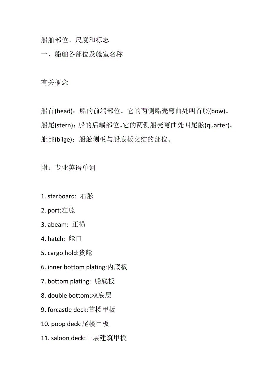 船舶基础知识-普及性讲解_第1页