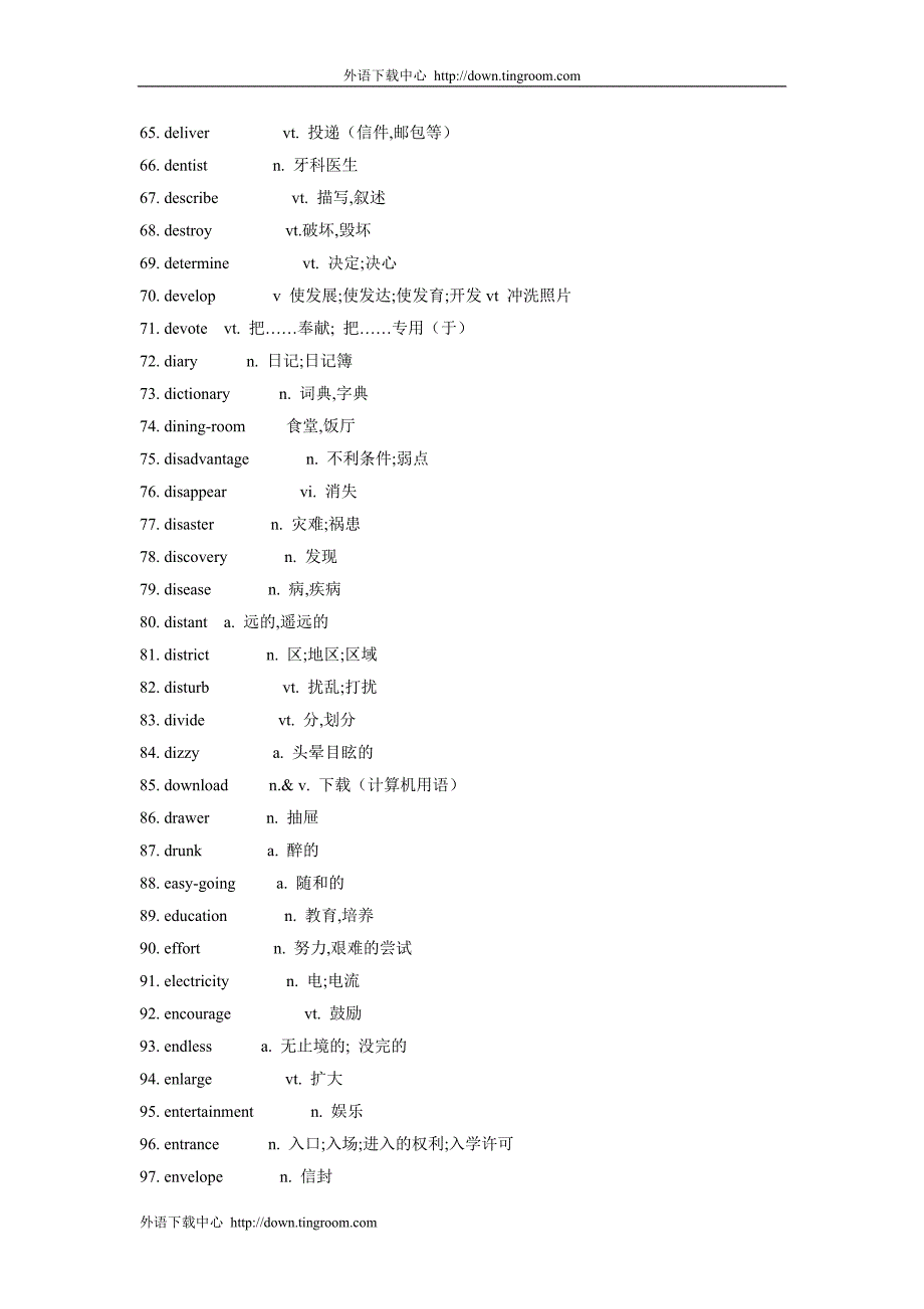 高考英语词汇默写本大纲词汇2013版手册_第3页