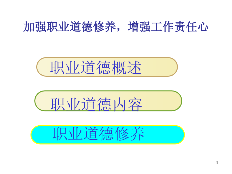 加强职业道德修养,增强工作责任心课件_第4页