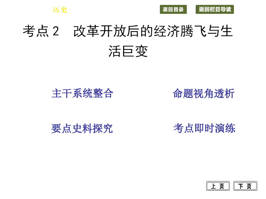 考点改革开放后的经济腾飞与生活巨变_第1页