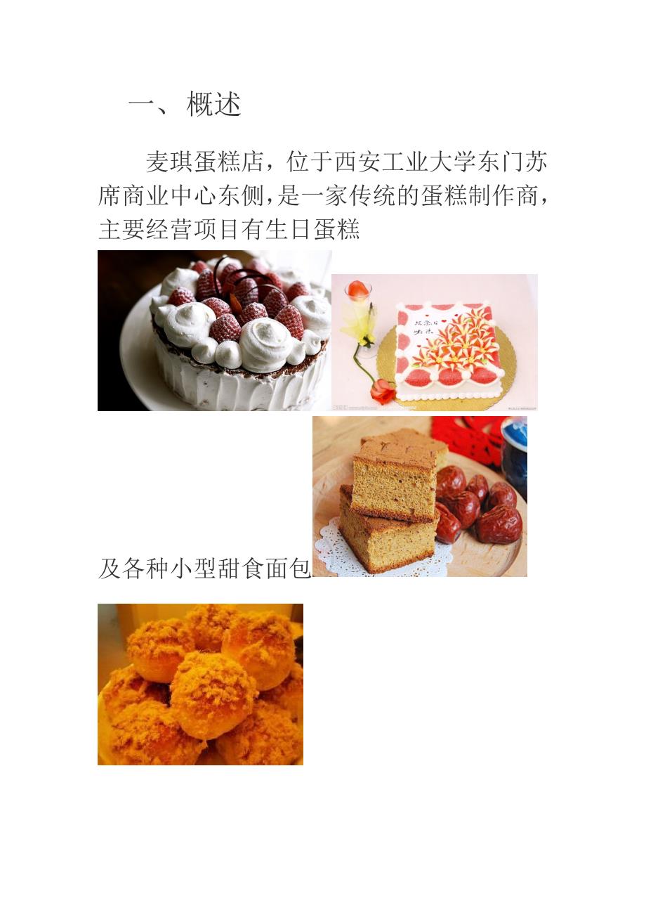 麦琪蛋糕店营销策划书_第3页