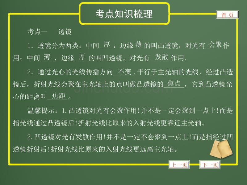 2012版中考复习物理精品课件(含11真题和12预测试题)专题--透镜及其应用_第3页