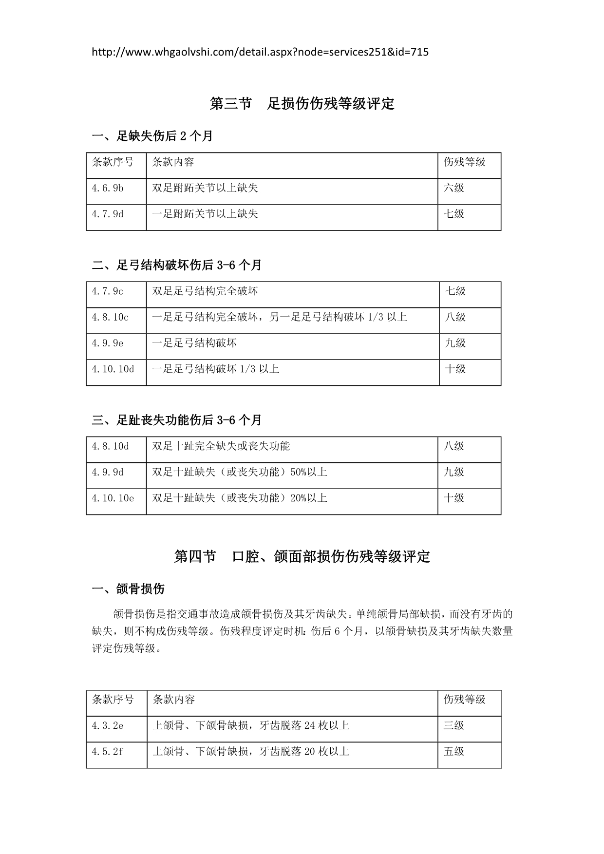 交通事故伤残鉴定标准_第4页