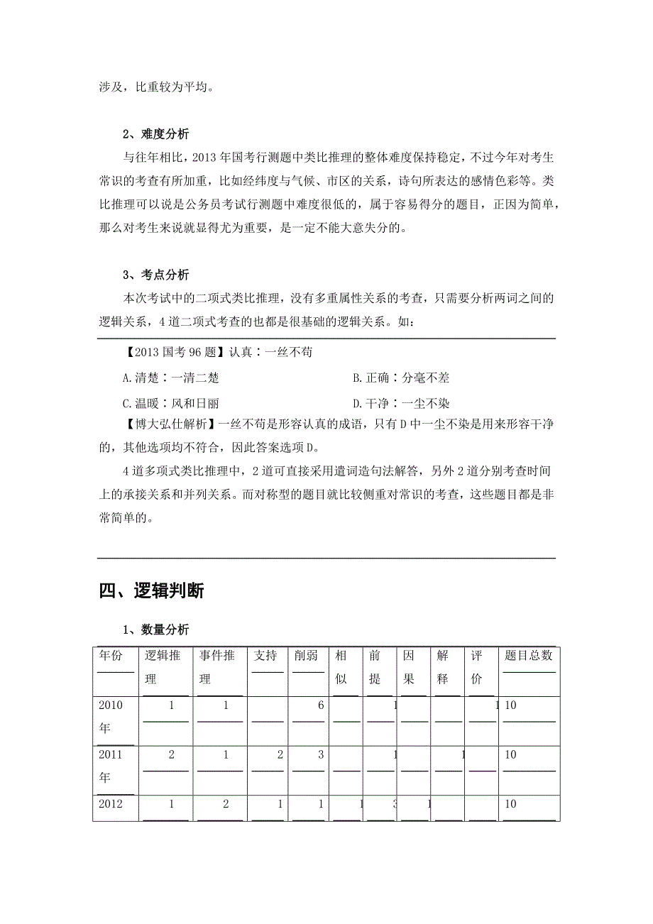 博大弘仕2013年国家公务员考试行测判断推理部分深度解析_第4页