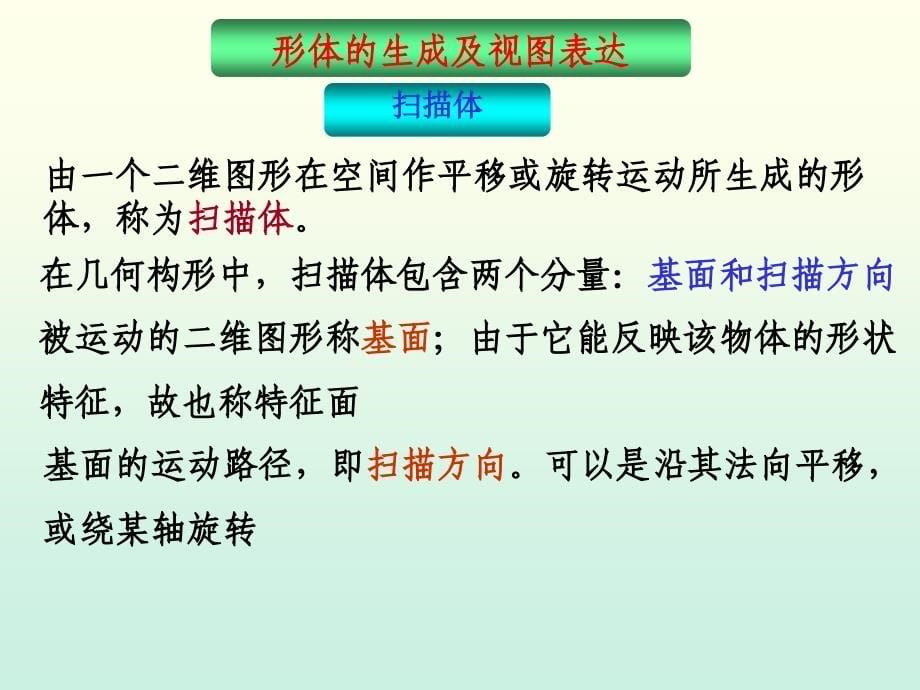 工程制图课件--4.形体的生成及视图表达_第5页