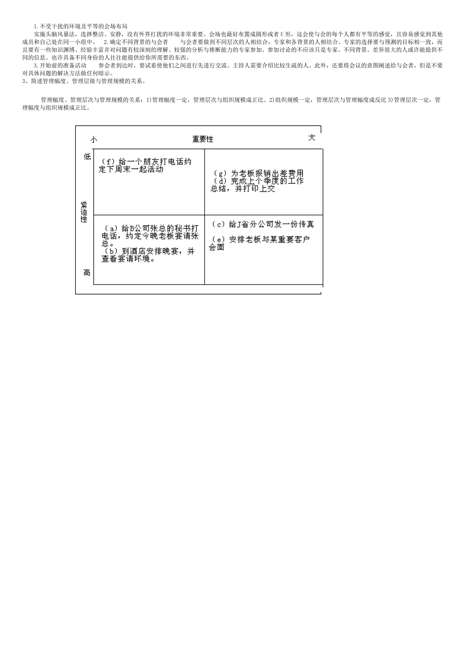 2011春《管理方法与艺术》形成性考核册参考答案_第3页