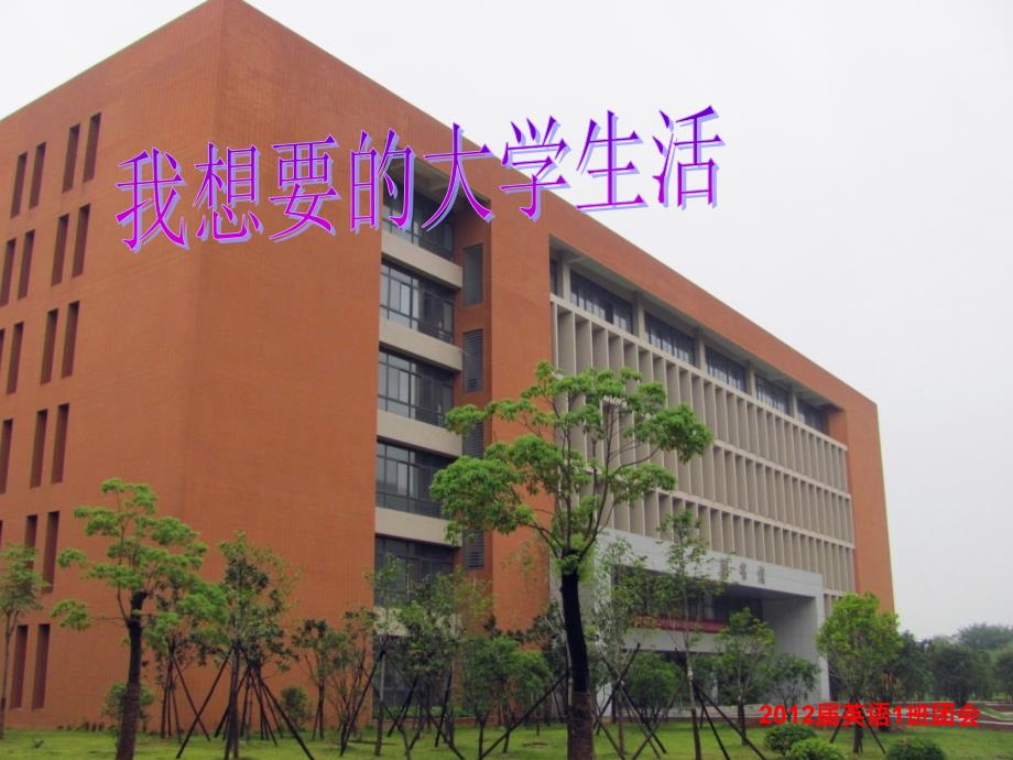 我想要的大学生活主题团会_第1页