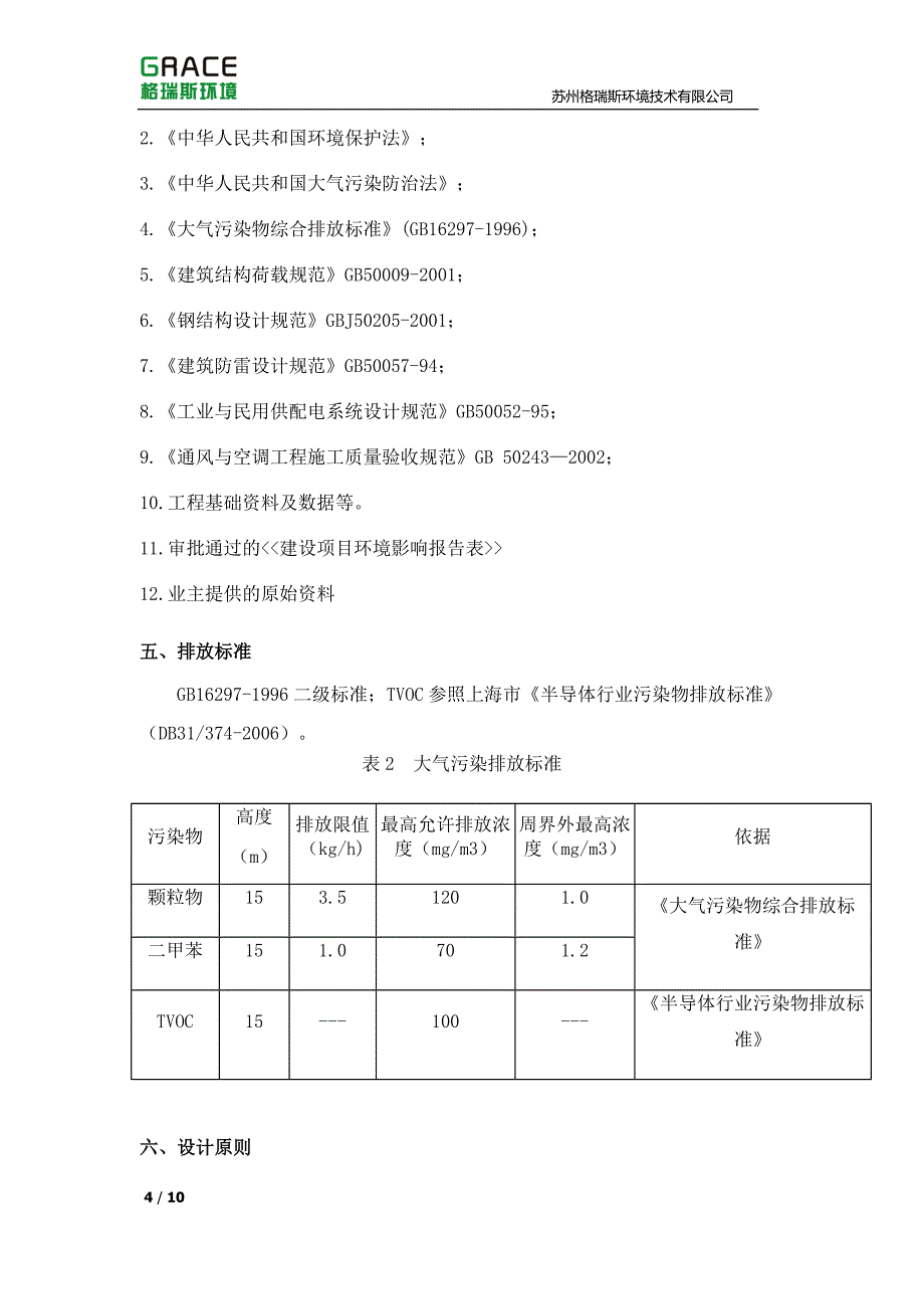 有机废气处理设计方案_第4页