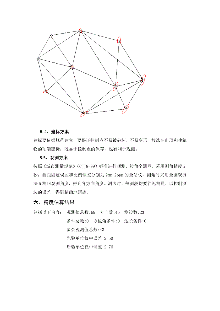 控制测量课程设计报告_第4页