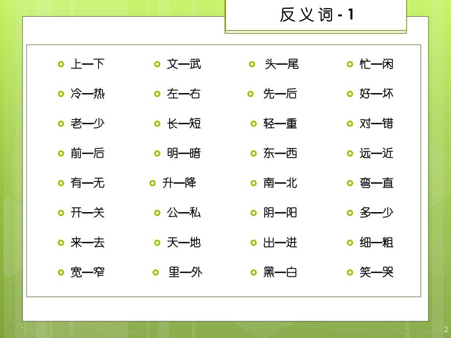 近义词和反义词pptx_第2页