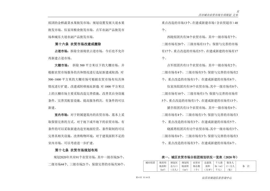 宜昌市城市农贸市场专项规划文本_第5页