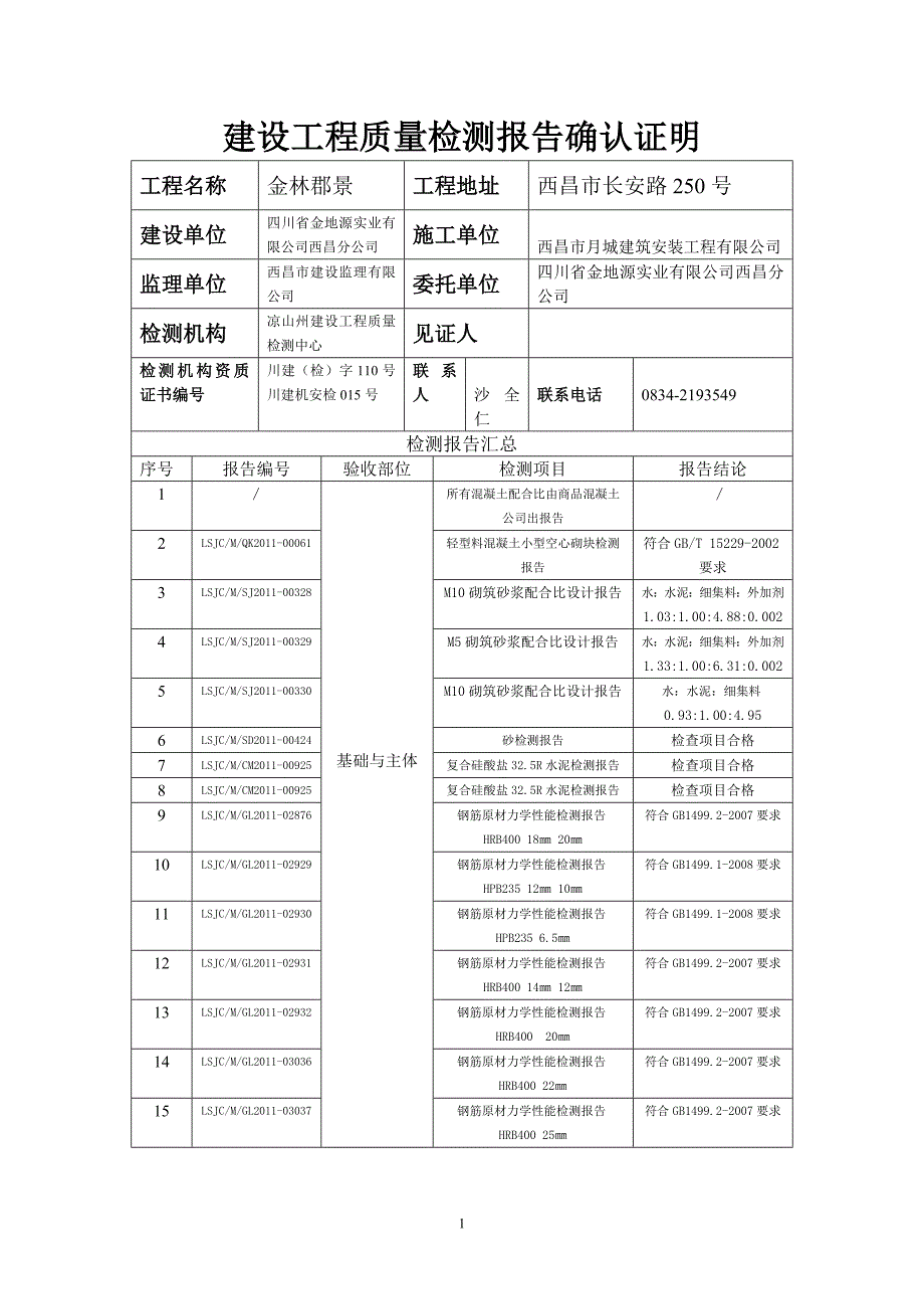 建设工程质量检测报告确认证明2_第1页