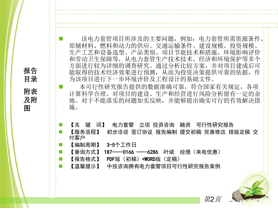 电力套管项目可行性研究报告_第2页