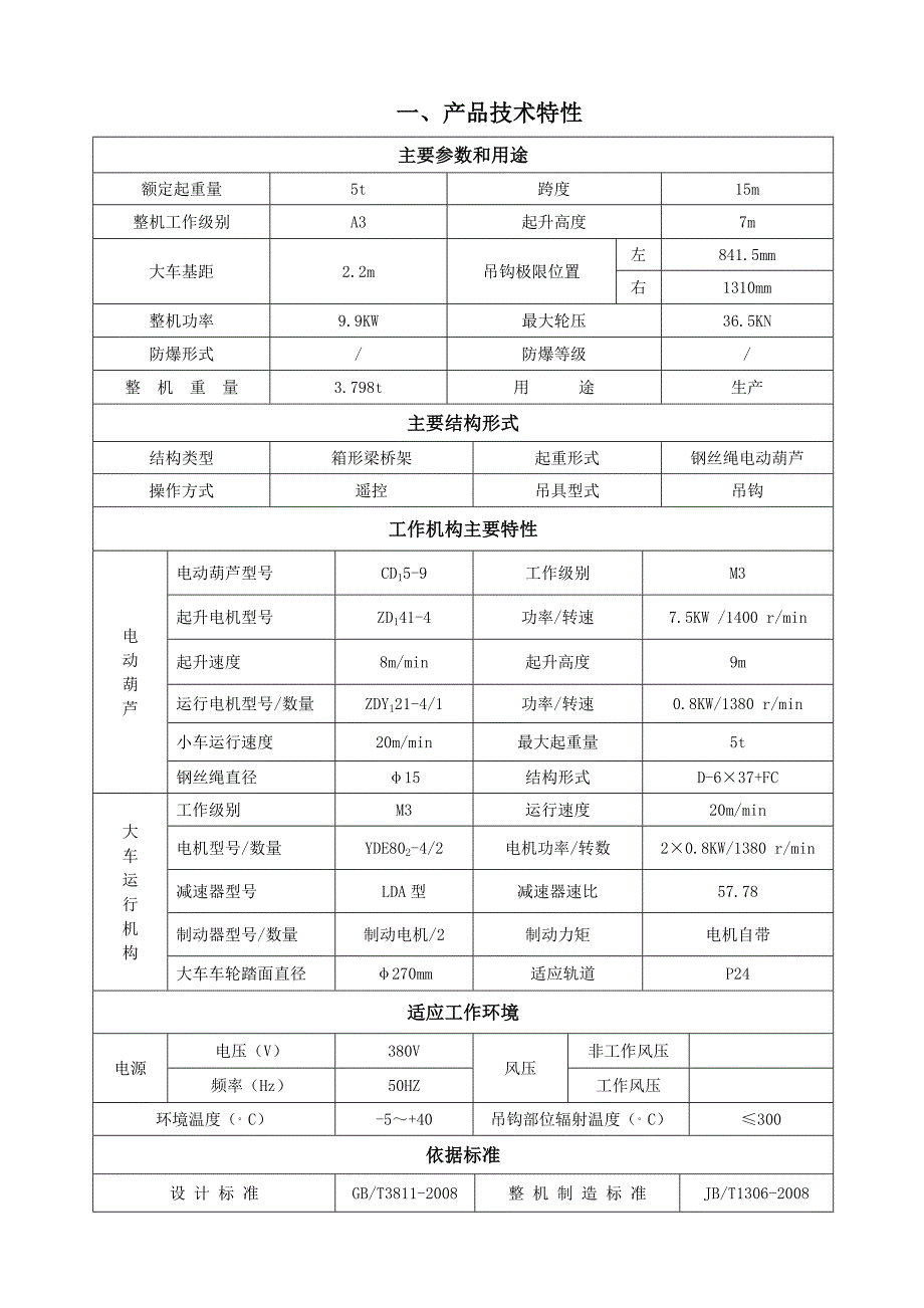 起重机械产品质量证明书与合格证样表_第3页