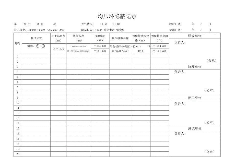 防雷检测用表_第5页