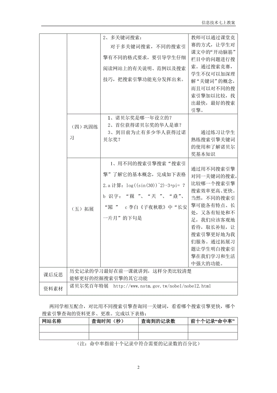 信息技术浙教版七上8课《网上诺贝尔》doc_第2页