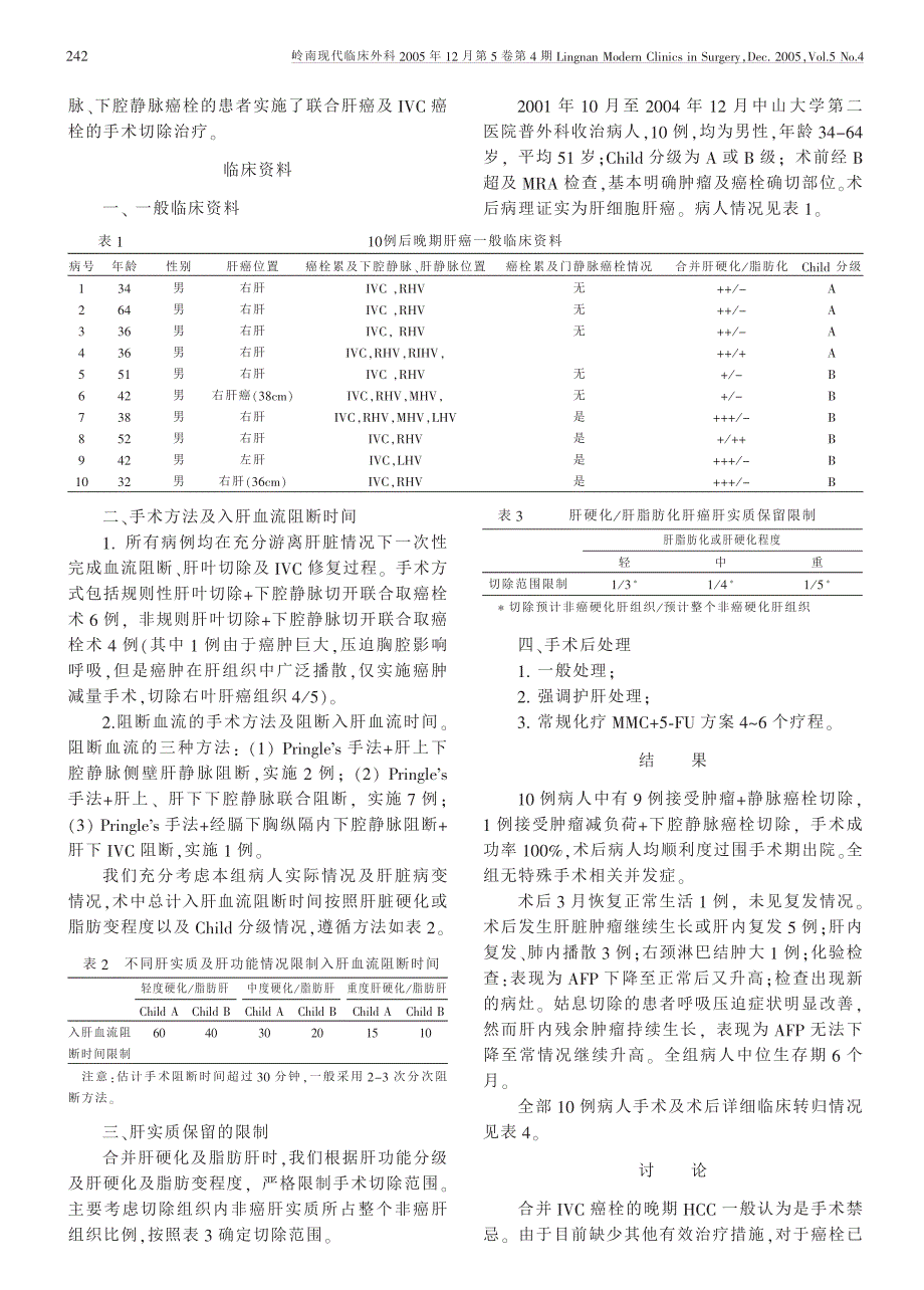 合并下腔静脉癌栓原发性肝癌的手术治疗及其价值_第2页