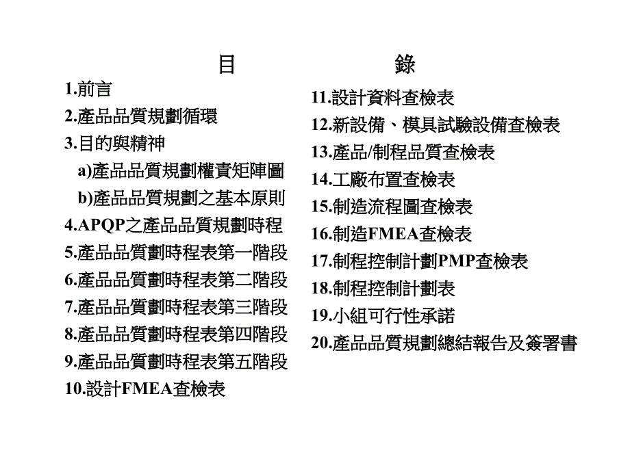 先期产品品质规划和管理计划_第2页