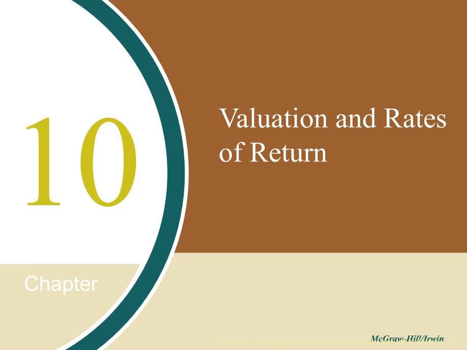 Valuation and Rates of Return_第1页