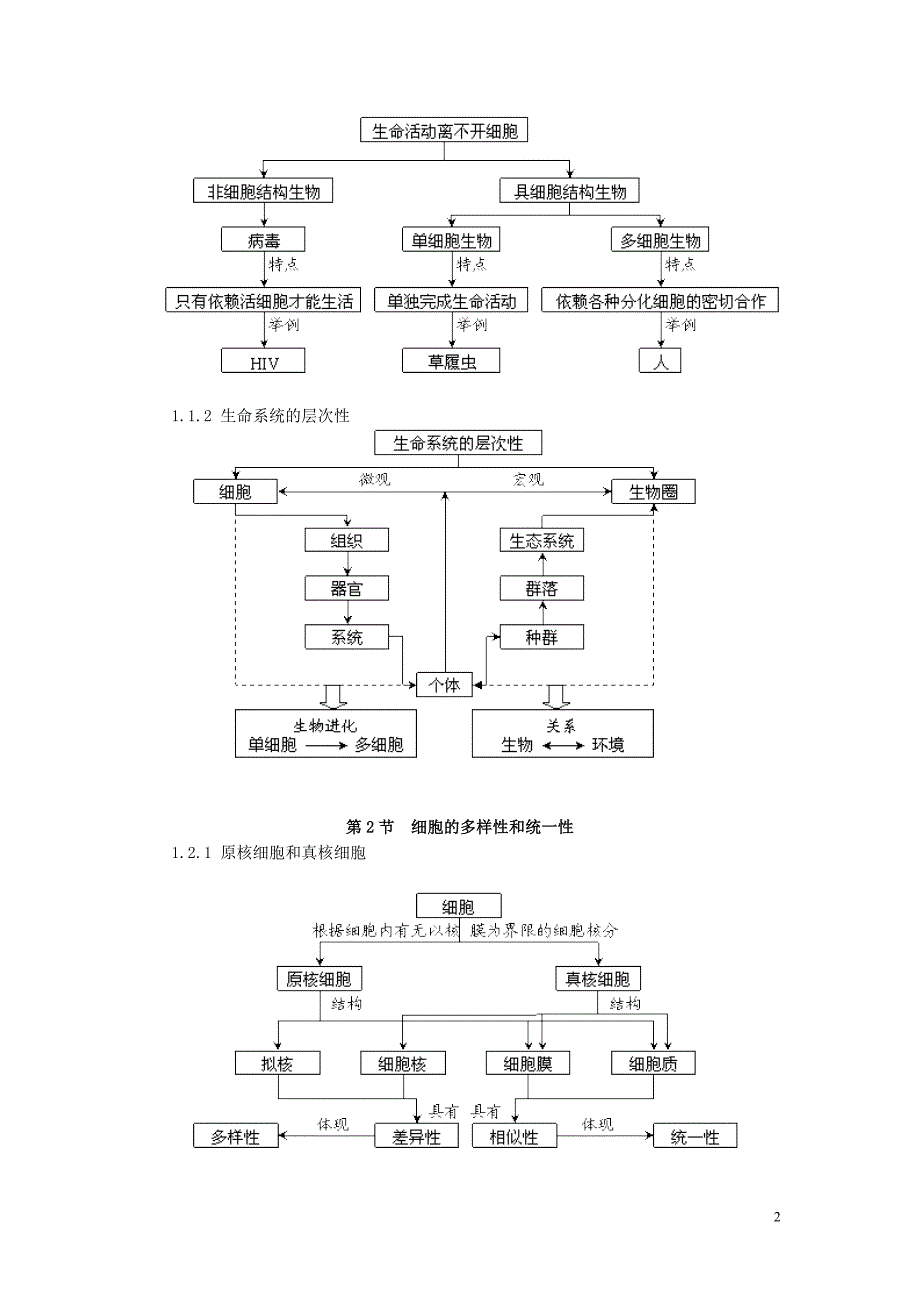 新人教高中生物概念图全套_第2页