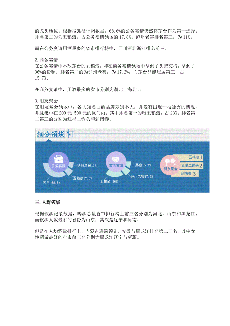 白酒数据报告：公务宴请茅台占七成 内蒙人最能喝_第2页