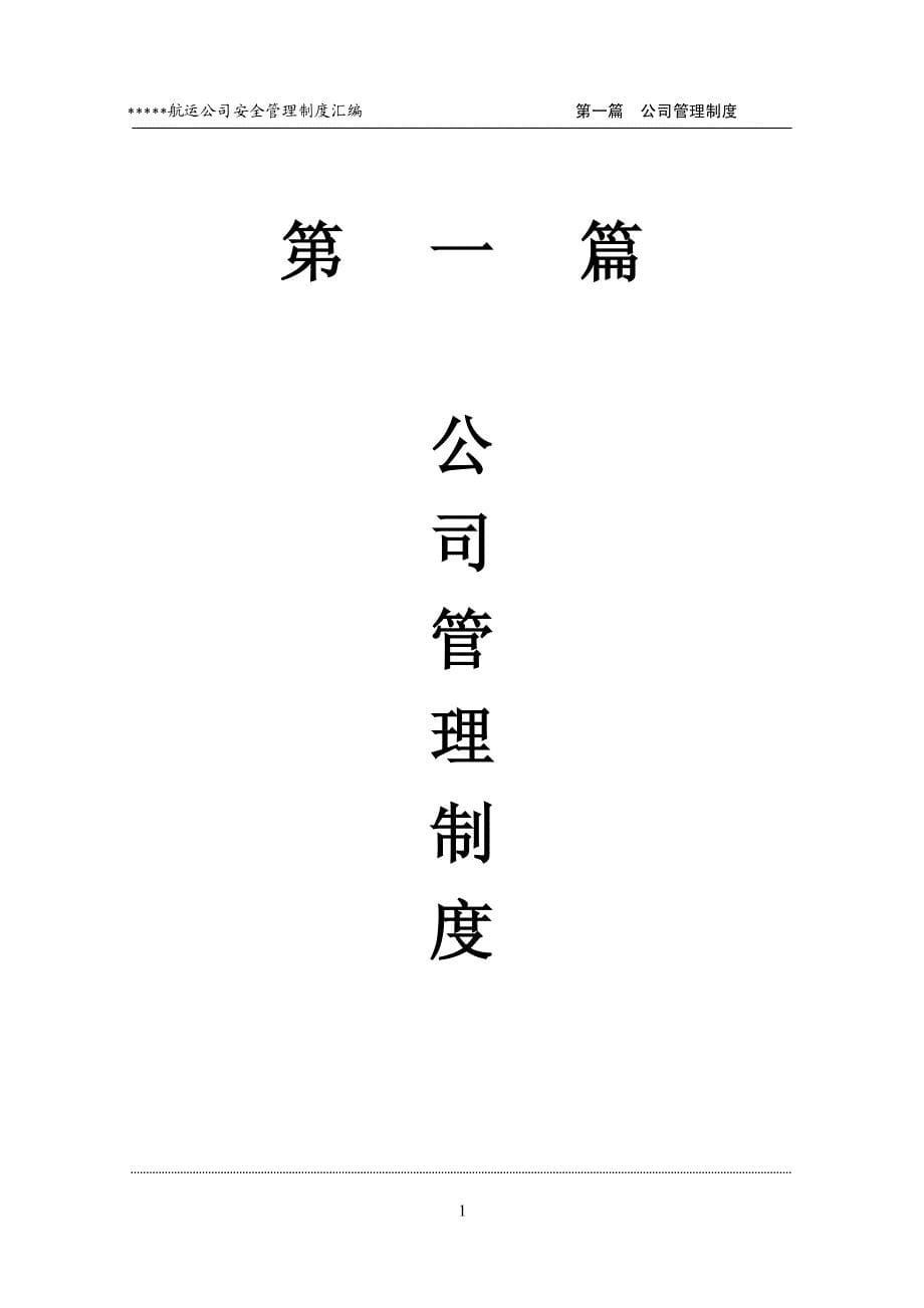 AS大型航运公司安全管理制度汇编【一份非常好的专业资料，值得参考】12_第5页